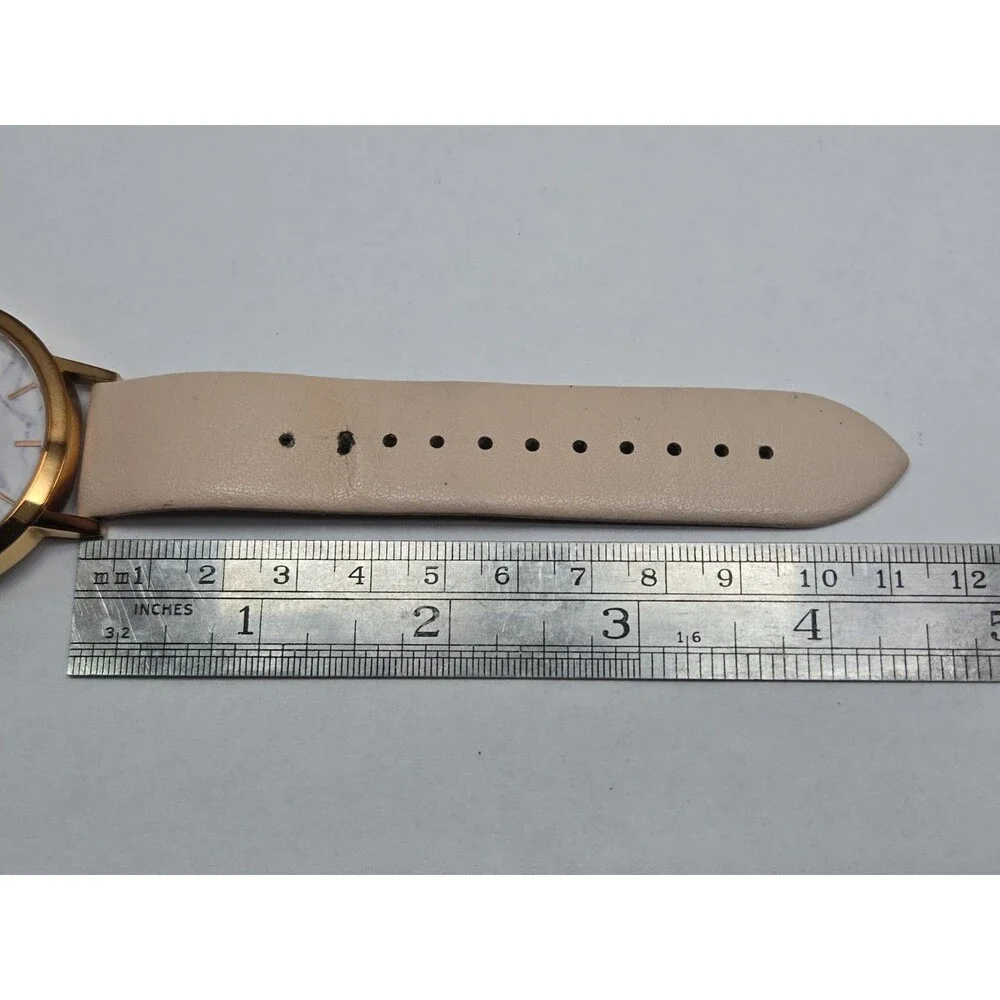Christian Paul Whitehaven MWR4303 Marble Rose Gold 43mm Quartz Watch New Battery